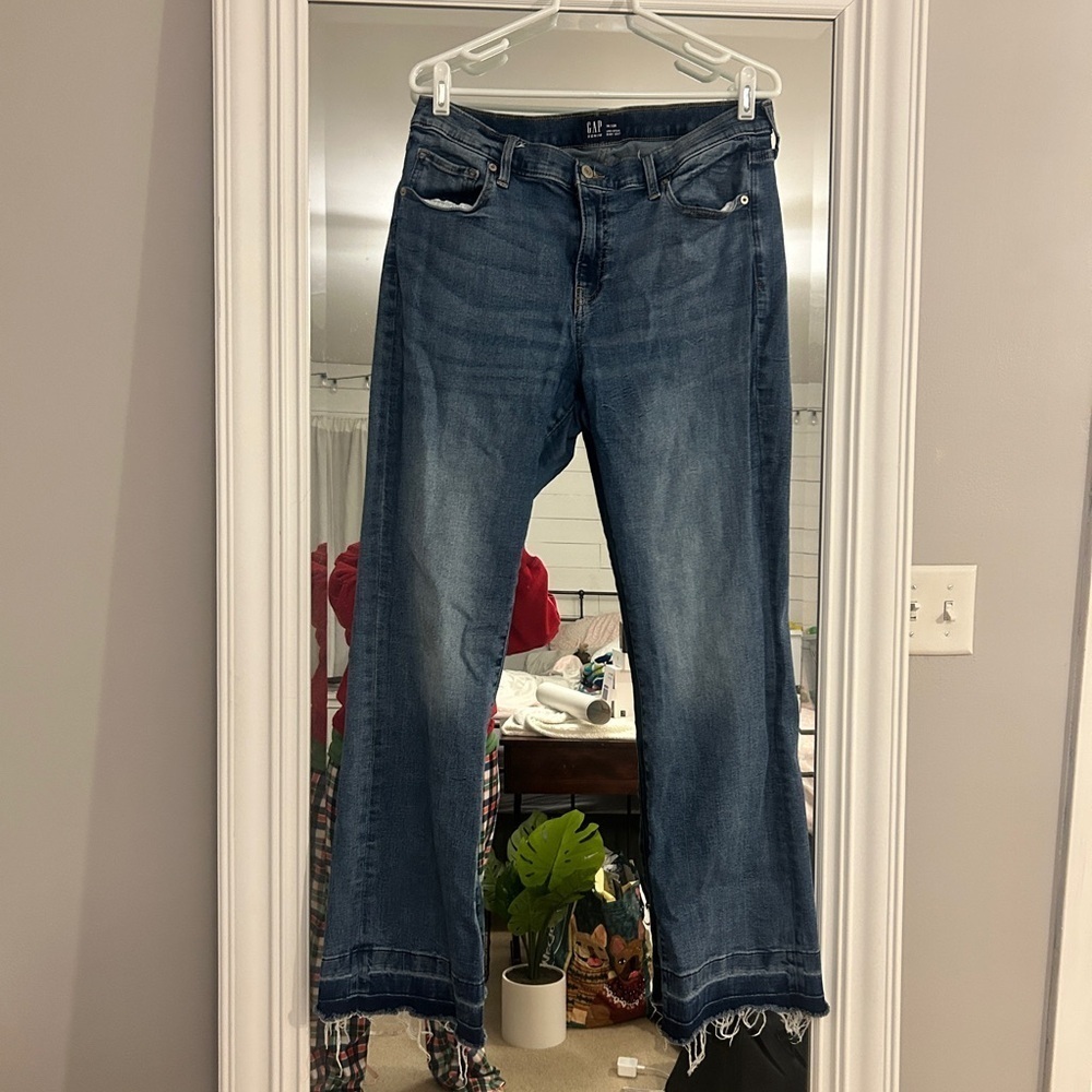 GAP Women's Dark Blue Flare Jeans